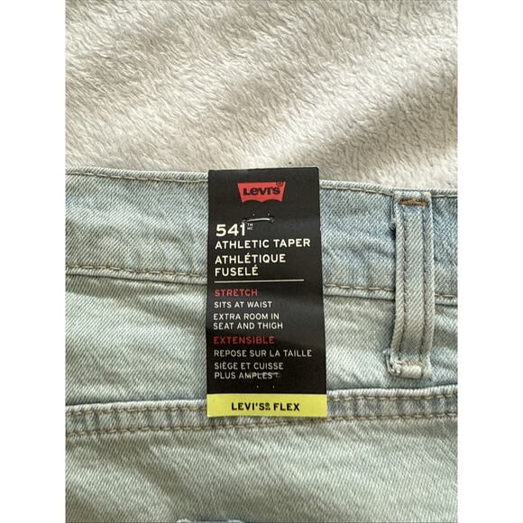 Levi’s 541 Jeans Blue Big & Tall Athletic Taper Flex Denim BNWT - Picture 7 of 11